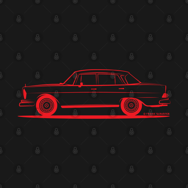 Mercedes Benz 220 SE Heckflosse Fin Tail W112 Sedan Red by PauHanaDesign