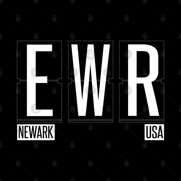 EWR - Newark NJ Airport Code Souvenir or Gift Shirt by HopeandHobby