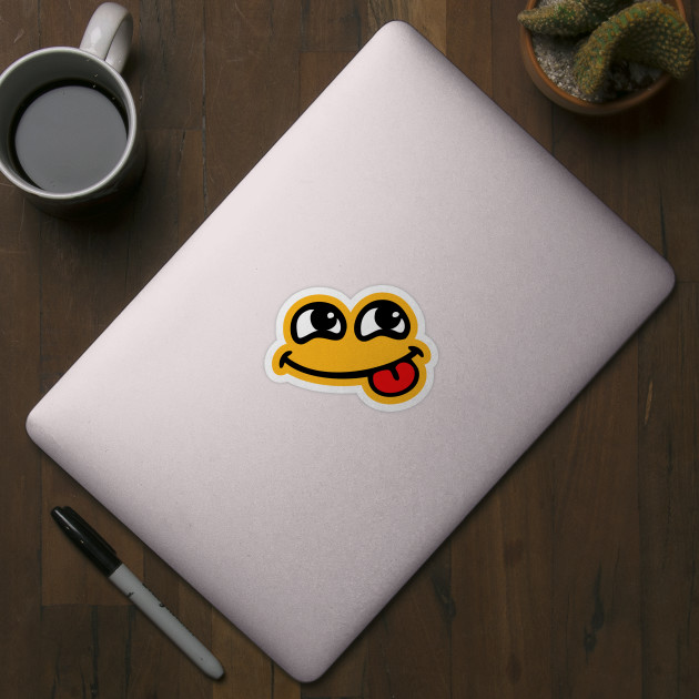 crazy face smile - Crazy Face Smile - Sticker