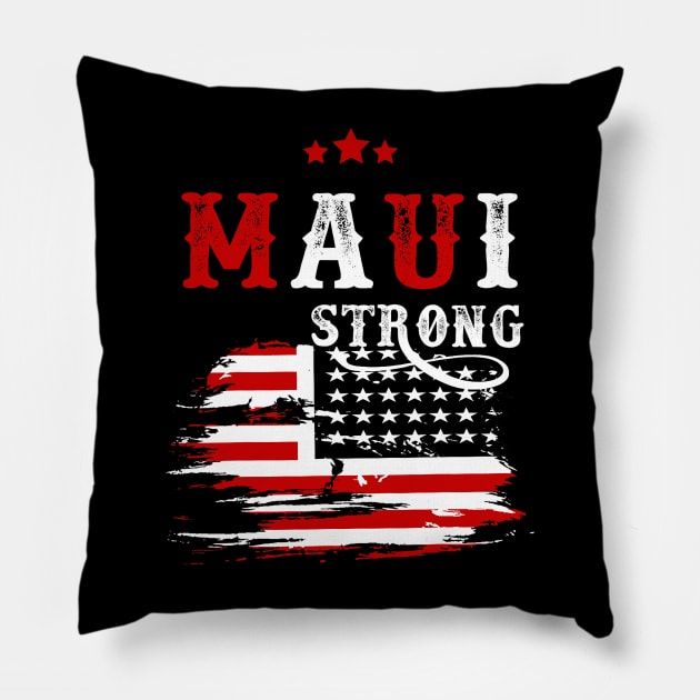 Pray for Maui Hawaii Strong Pillow by everetto