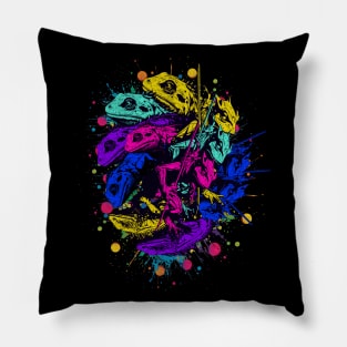 Weird Lizards Pillow