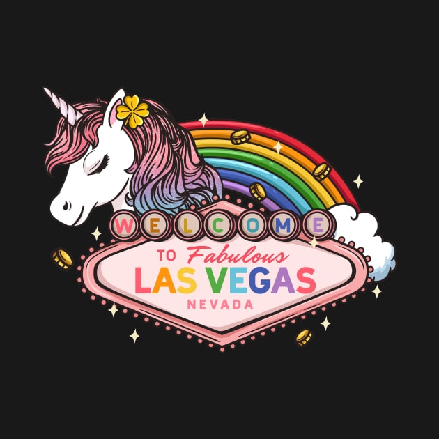 Las Vegas Nevada Unicorn by KAWAIITEE