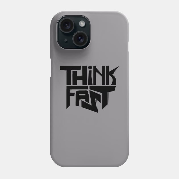 Think Fast - Logo Black Phone Case by Dayton Writers Movement: Audio Dramas