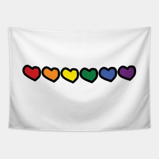 Pride Hearts Tapestry