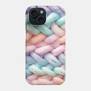 Pastel Knit Waves Phone Case