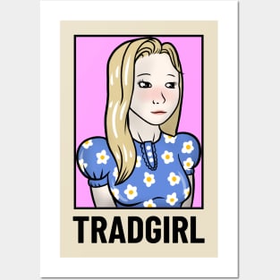 Wall Art Decor Doomer Girl Trad Wojak Meme Posters Set of 6 Prints