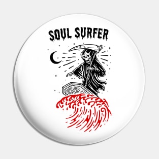 Soul Surfer Funny Grim Reaper Edit Pin