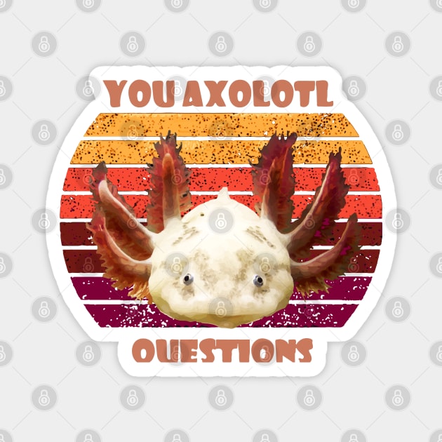 axolotl Magnet by Lamink