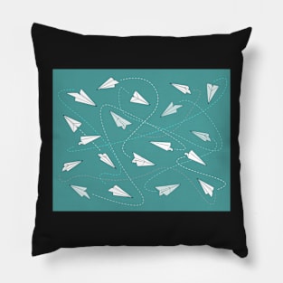 Paper planes pattern Pillow