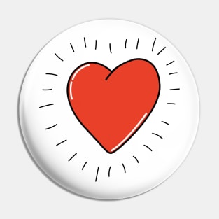 Love heart Pin