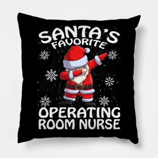 Santas Favorite Operating Room Nurse Christmas Pillow