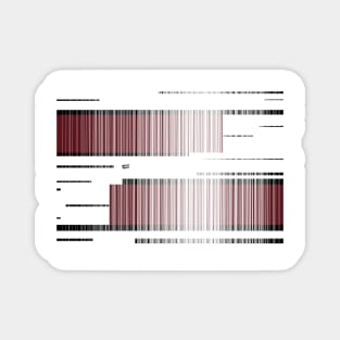 Red Abstract Interrupted #holidays #seasons #festive #design #kirovair #minimalism Magnet