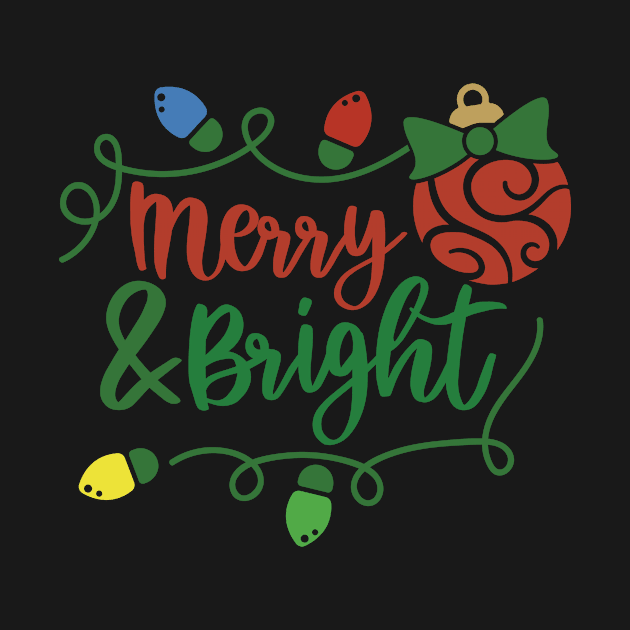 Best Gift for Merry Christmas - Merry And Bright by chienthanit