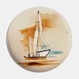 Sailing on a Sunny Day Pin