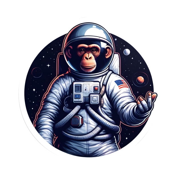 Space Monkey by Rawlifegraphic