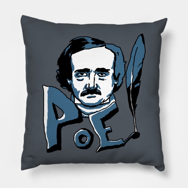 Poe! Pillow by KColeman