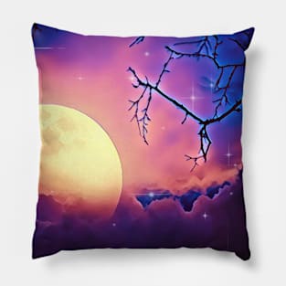 Spooky Night Sky Pillow