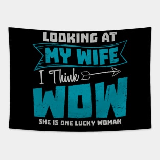 looking at my wife Tapestry