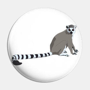 Ring Tailed Lemur Pin