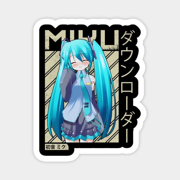 hatsune miku new 7 Magnet by Vidi MusiCartoon