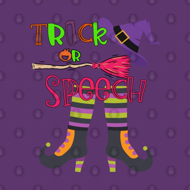 Speech Therapist, SLP, Speech Language pathologist Halloween by Daisy Blue Designs