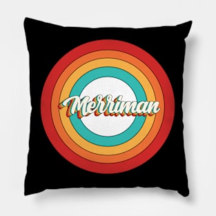 Merriman Name Shirt Vintage Merriman Circle Pillow