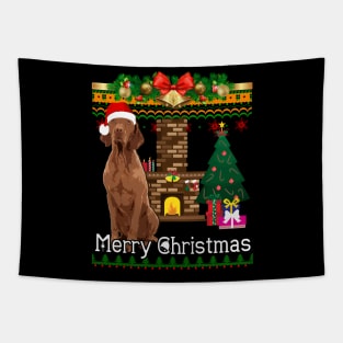 Ugly Christmas Sweater VIZSLA Tapestry