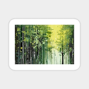 Forest Landscape Art Decor Paint Mosaic Magnet