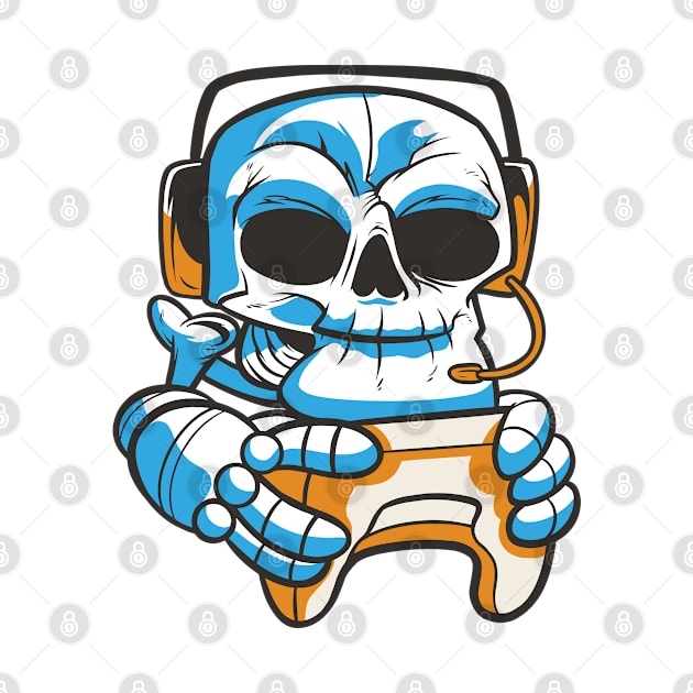 skull-gamer-with-joystick by petit-creativ