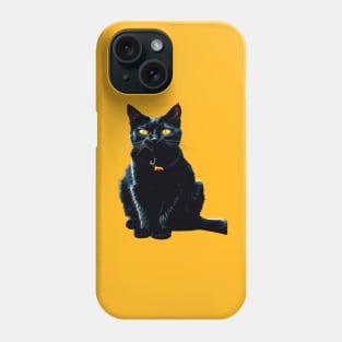 MY BLACK CAT RULE Phone Case