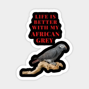 African Grey parrot Shirt Magnet