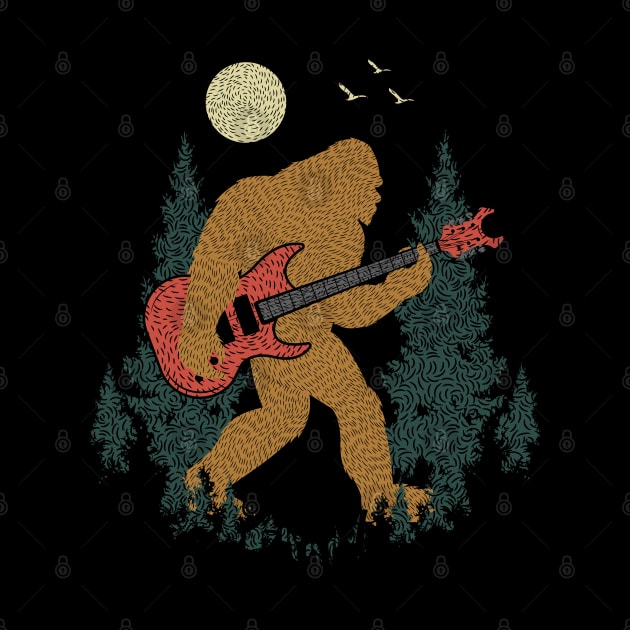 Sasquatch Guitar by Tesszero