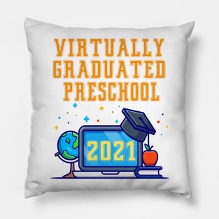 Kids Virtually Graduated Preschool in 2021 Pillow