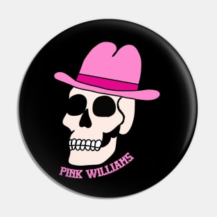 Pink Cowboy Skull Pin