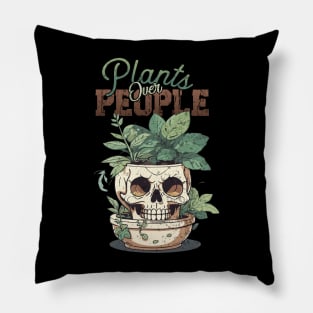 Plants Over People Pillow