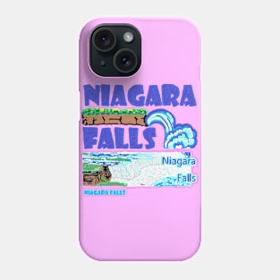 niagara falls, oil painting Phone Case