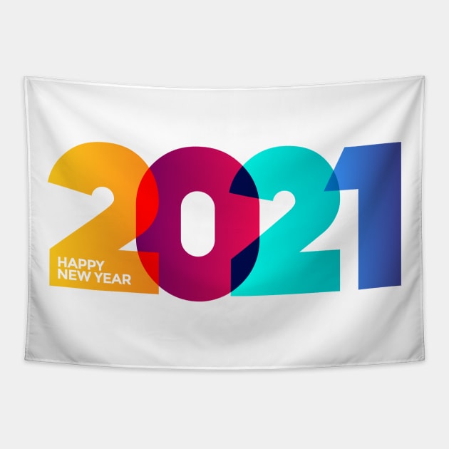 New Year 2021 Tapestry by Abu Muorad