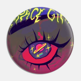 Space girl Pin