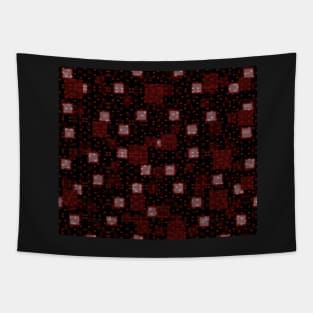 Red Squares Tapestry