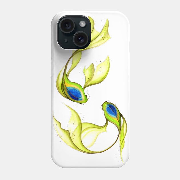 Peacock Fish Phone Case by DesignBySolaz