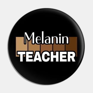 Melanin Teacher Life Afro Teacher African American Educate Pin