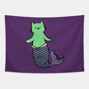 Mermaid Cat Mer Cat Catfish Tapestry