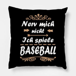 Baseball Baseballschläger Pitcher Baseman Spruch Pillow