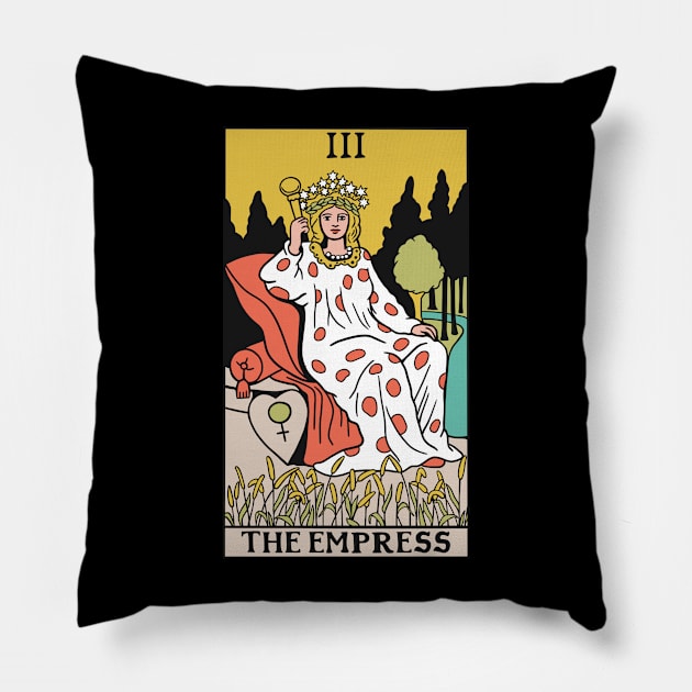 The Empress Tarot Card - Witchy Magic Pillow by isstgeschichte