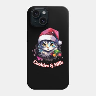 Cookies & Milk - Christmas Cat - Winter Holiday Phone Case