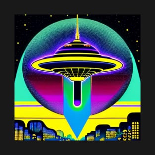 Area 51 – Trippy Retro UFO 121 T-Shirt