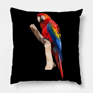 Parrot Lowpoly design Pillow