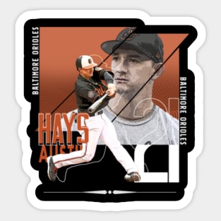 Austin Hays Baseball Edit Tapestries Orioles - Austin Hays - Magnet