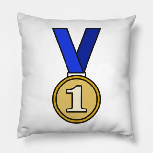 First Place Gold Medal Icon Pillow