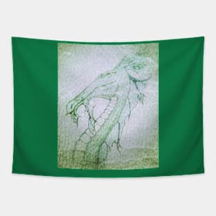 Dragon Power Grunge Tapestry